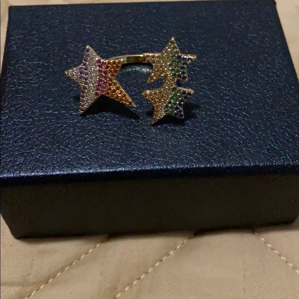 🌟 multi colored star ring 🌟 - Picture 2 of 3